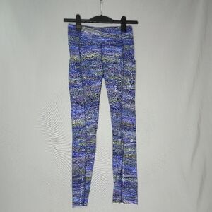 Lululemon Fast and Free Tight II 25" in Interconnect Blue Multi Size 6